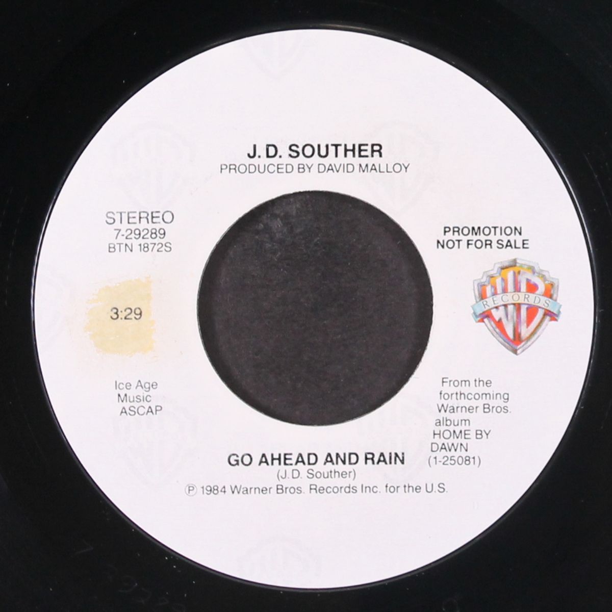 go ahead and rain / same by J.D. SOUTHER