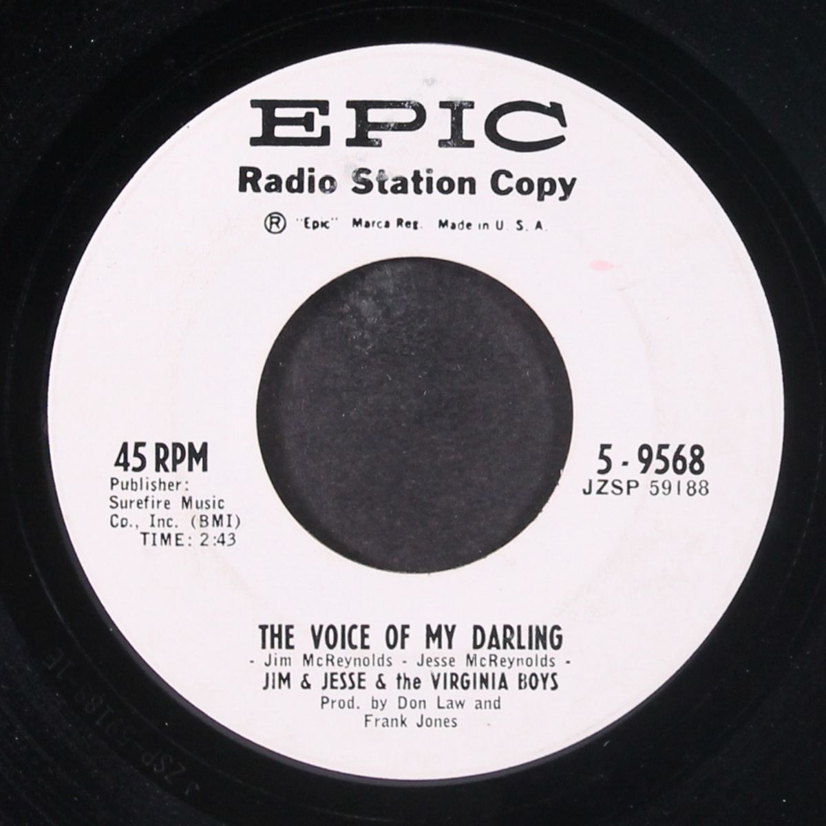 the voice of my darling by JIM & JESSE