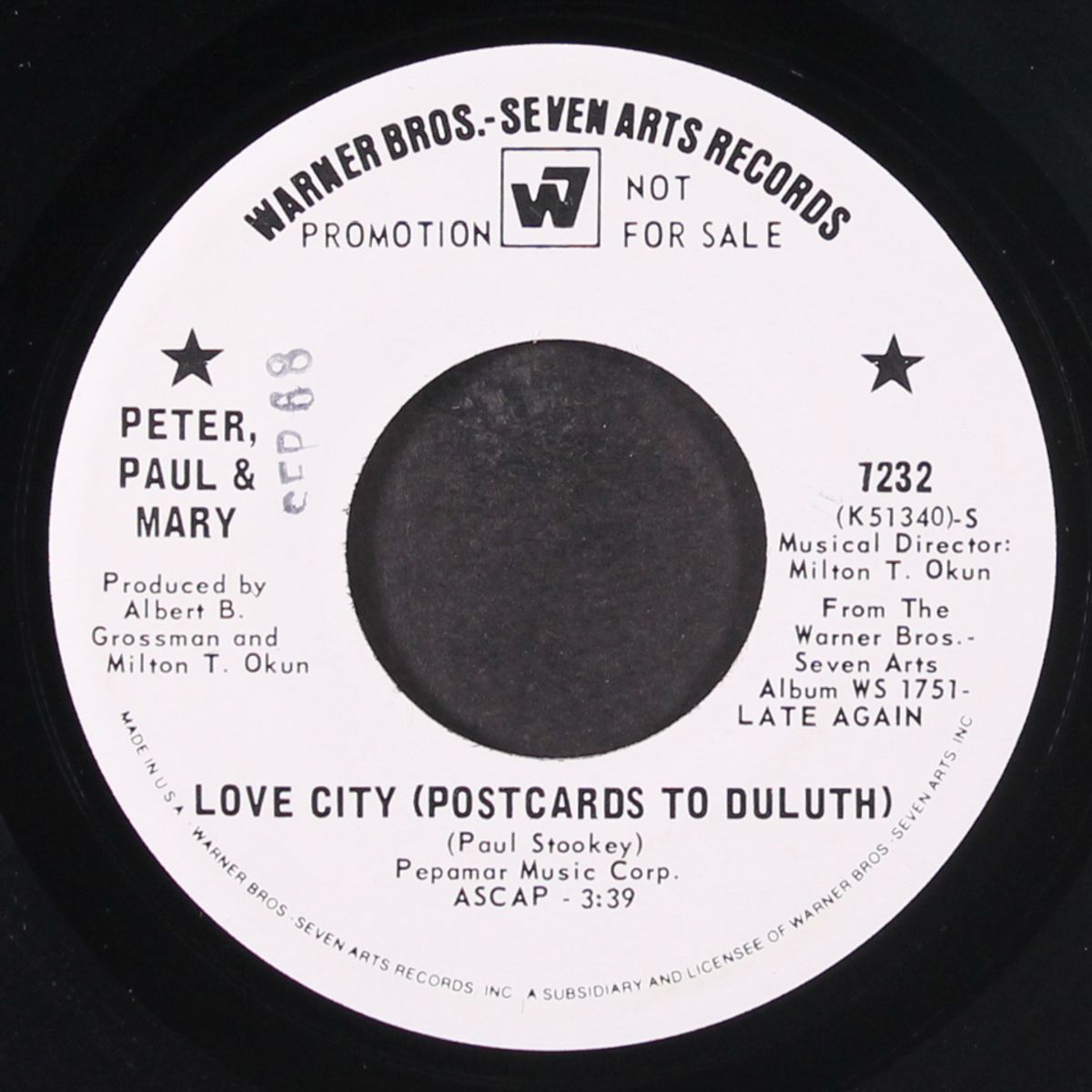 love city (postcards to duluth) by PETER, PAUL, & MARY