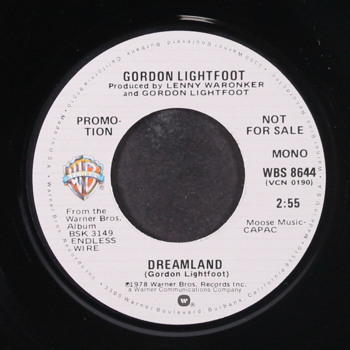 dreamland / mono by GORDON LIGHTFOOT