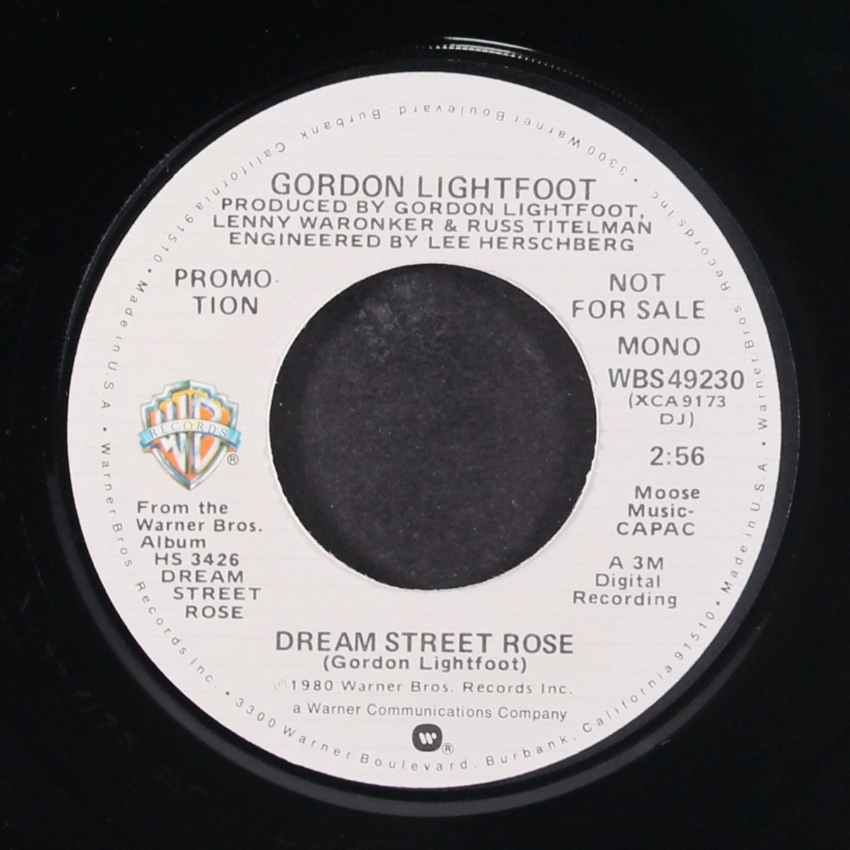 dream street rose / mono by GORDON LIGHTFOOT