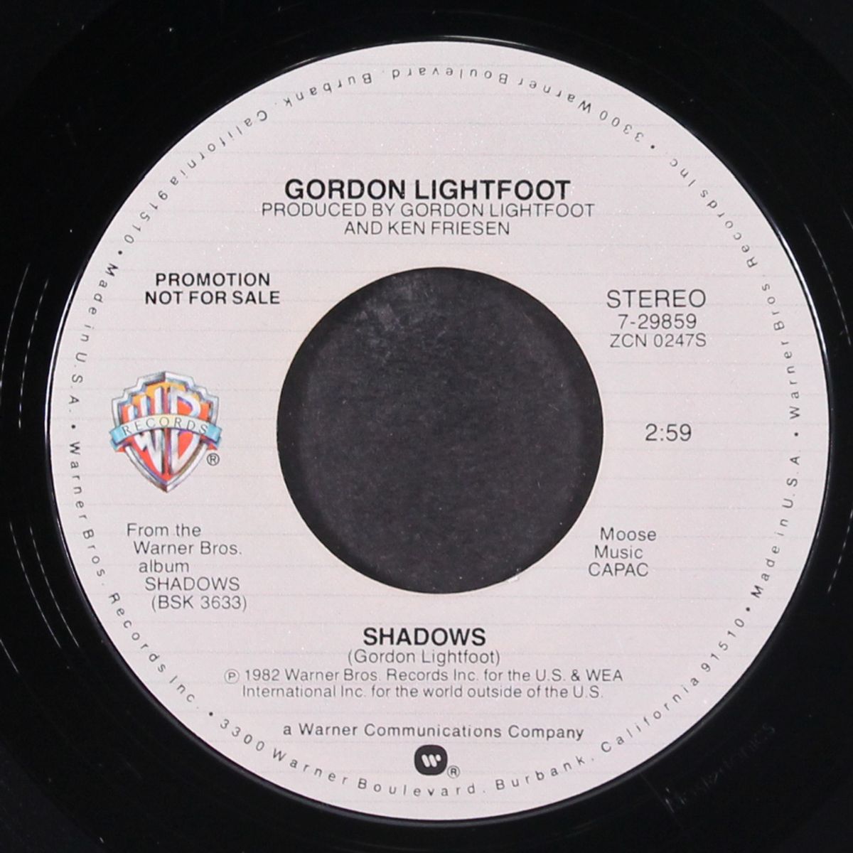 shadows / mono by GORDON LIGHTFOOT