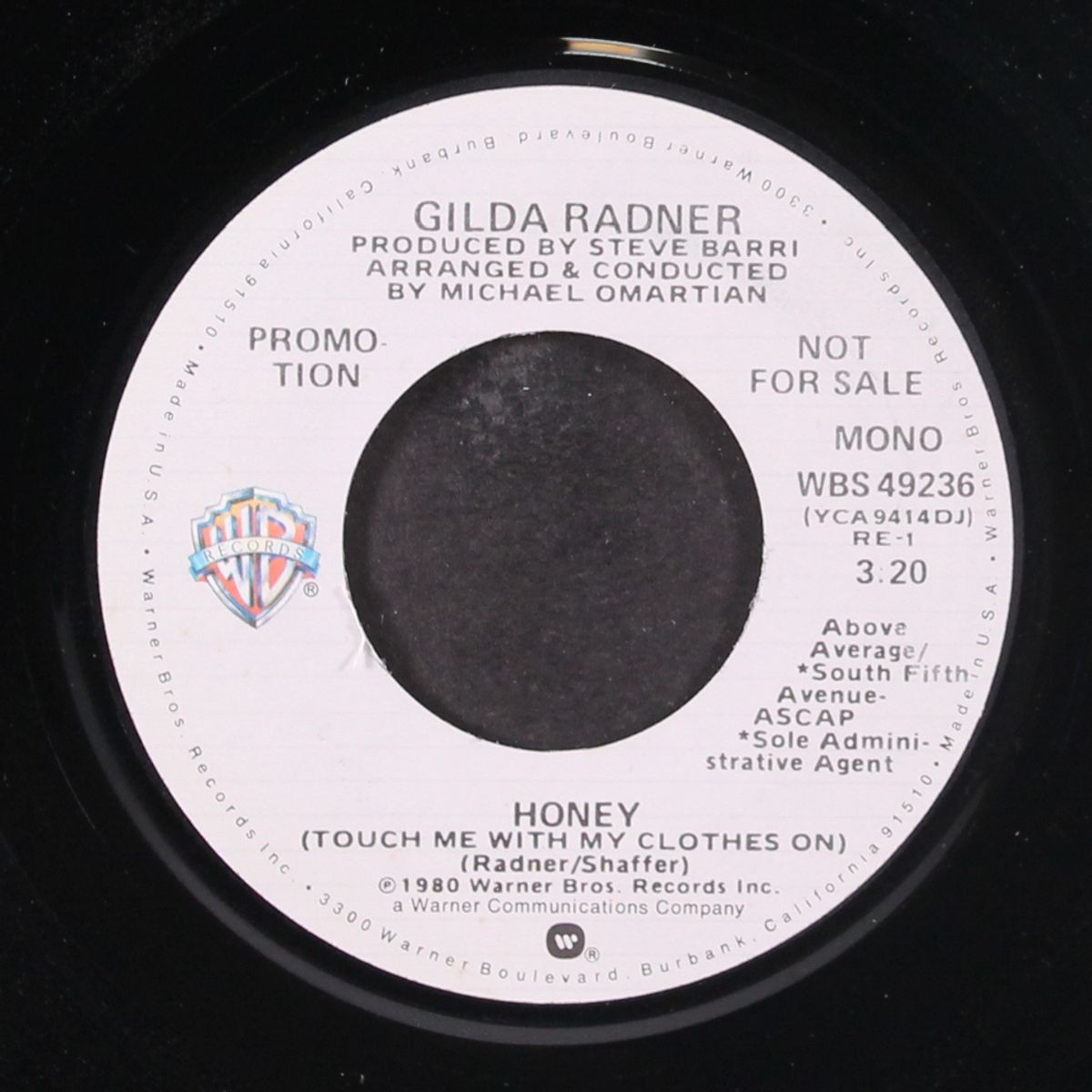 honey (touch me with my clothes on) / mono by GILDA RADNER