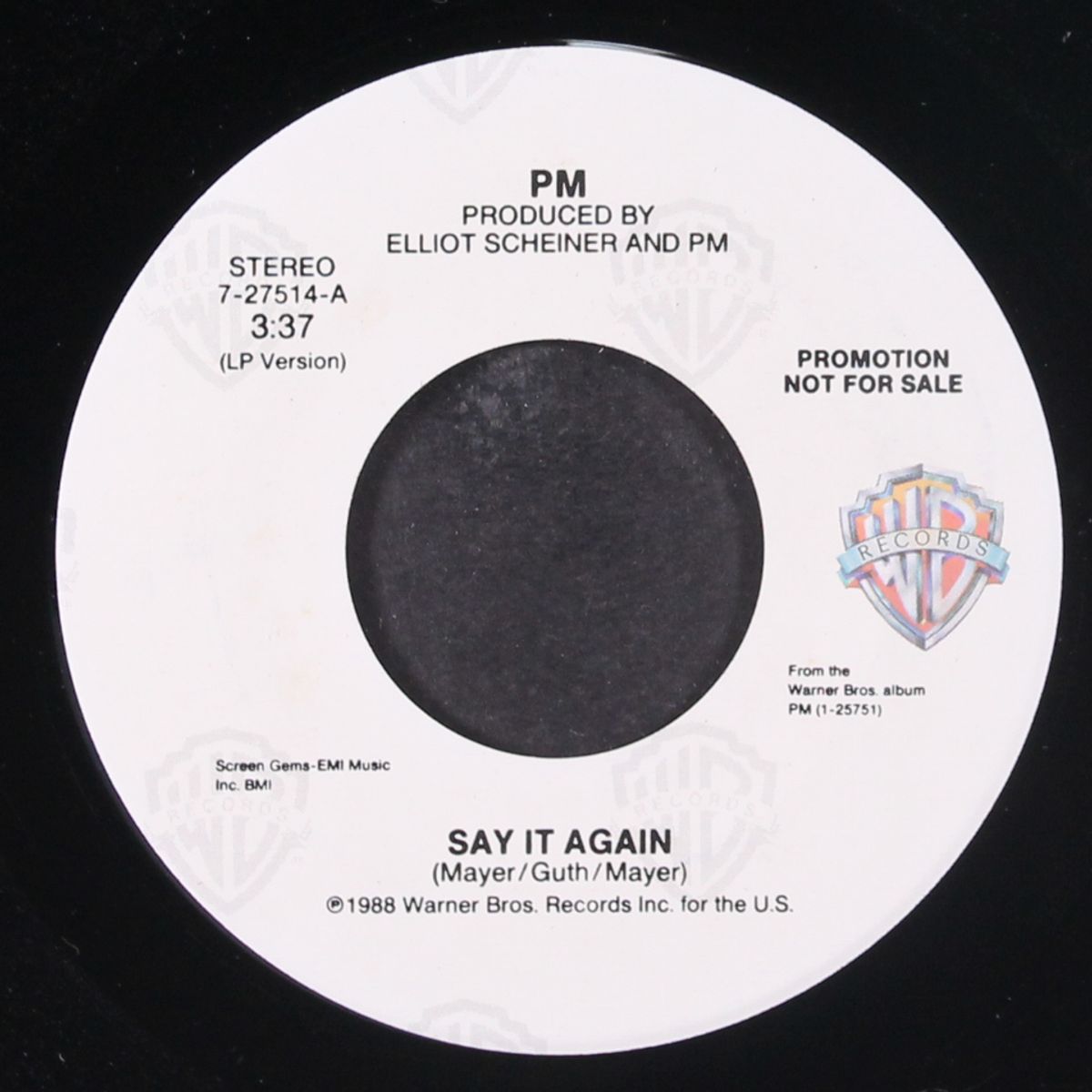 say it again / same by PM