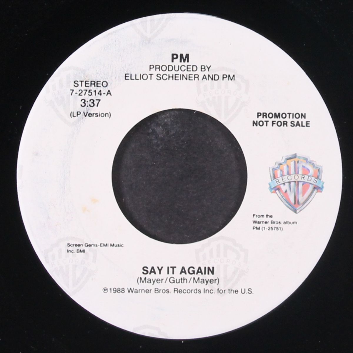 say it again / same by PM