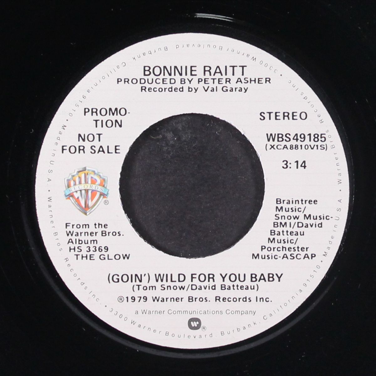 wild for you baby / mono by BONNIE RAITT