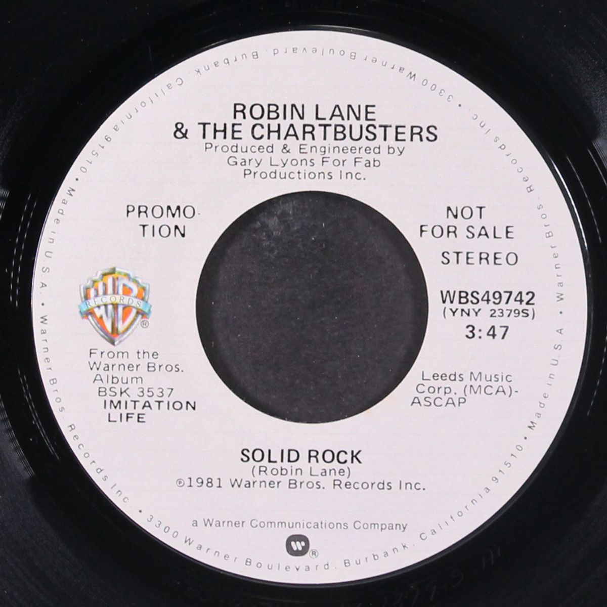 solid rock / mono by ROBIN LANE & CHARTBUSTERS