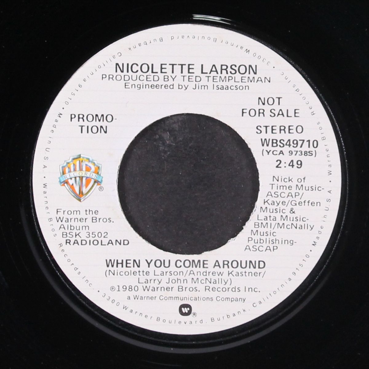when you come around / mono by NICOLETTE LARSON