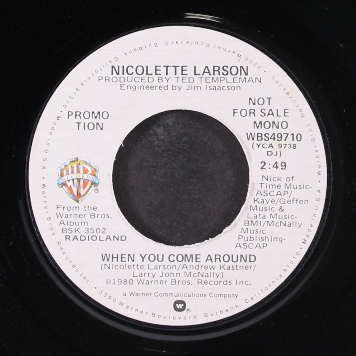 when you come around / mono by NICOLETTE LARSON