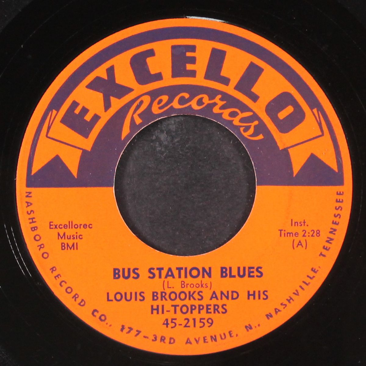 bus station blues / rolling home by LOUIS BROOKS & HI-TOPPERS