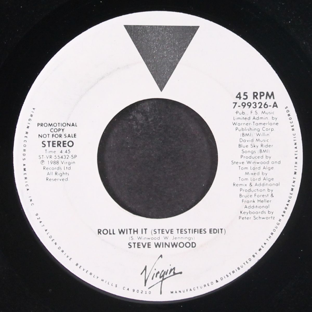 roll with it by STEVE WINWOOD