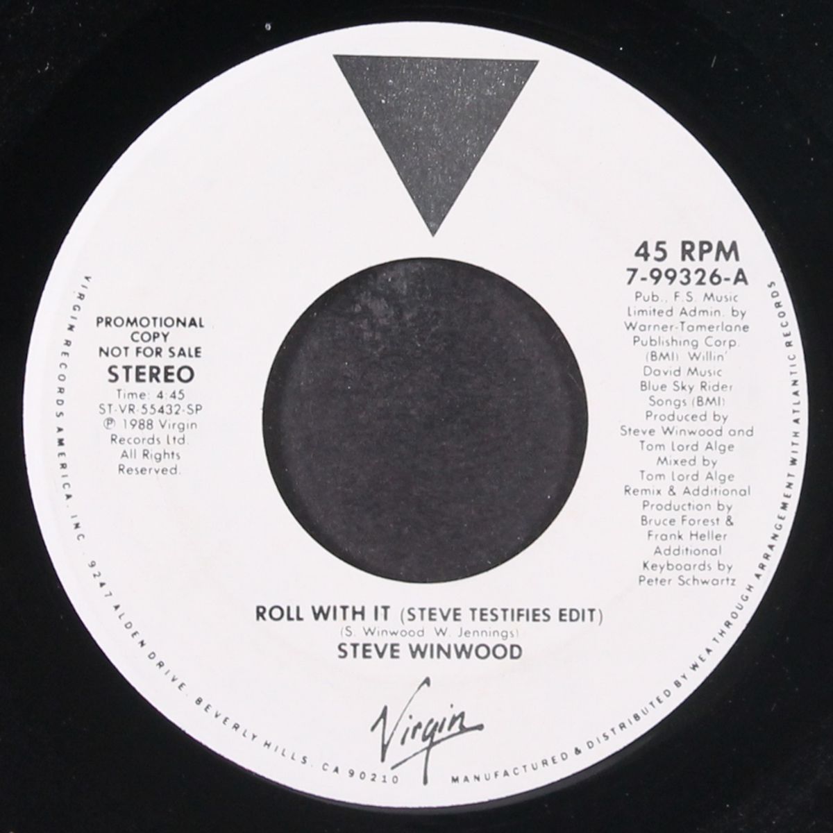 roll with it by STEVE WINWOOD