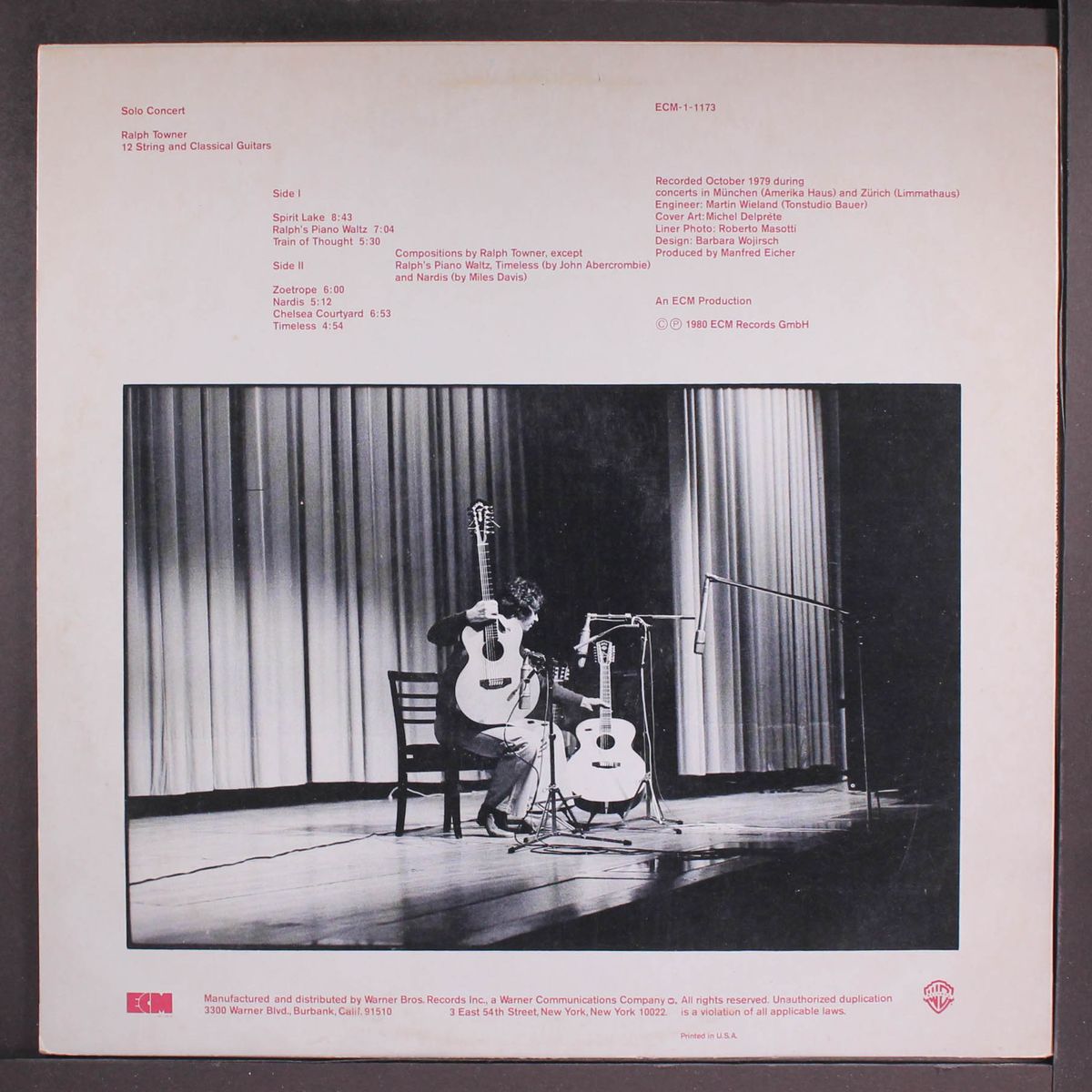 solo concert by RALPH TOWNER