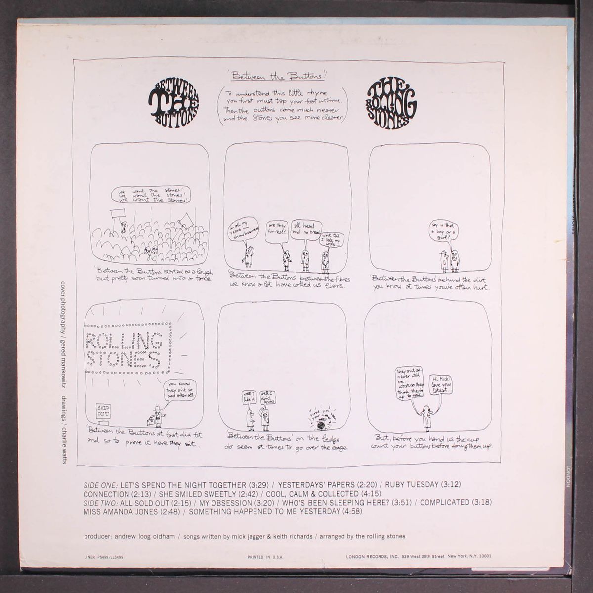 between the buttons by ROLLING STONES