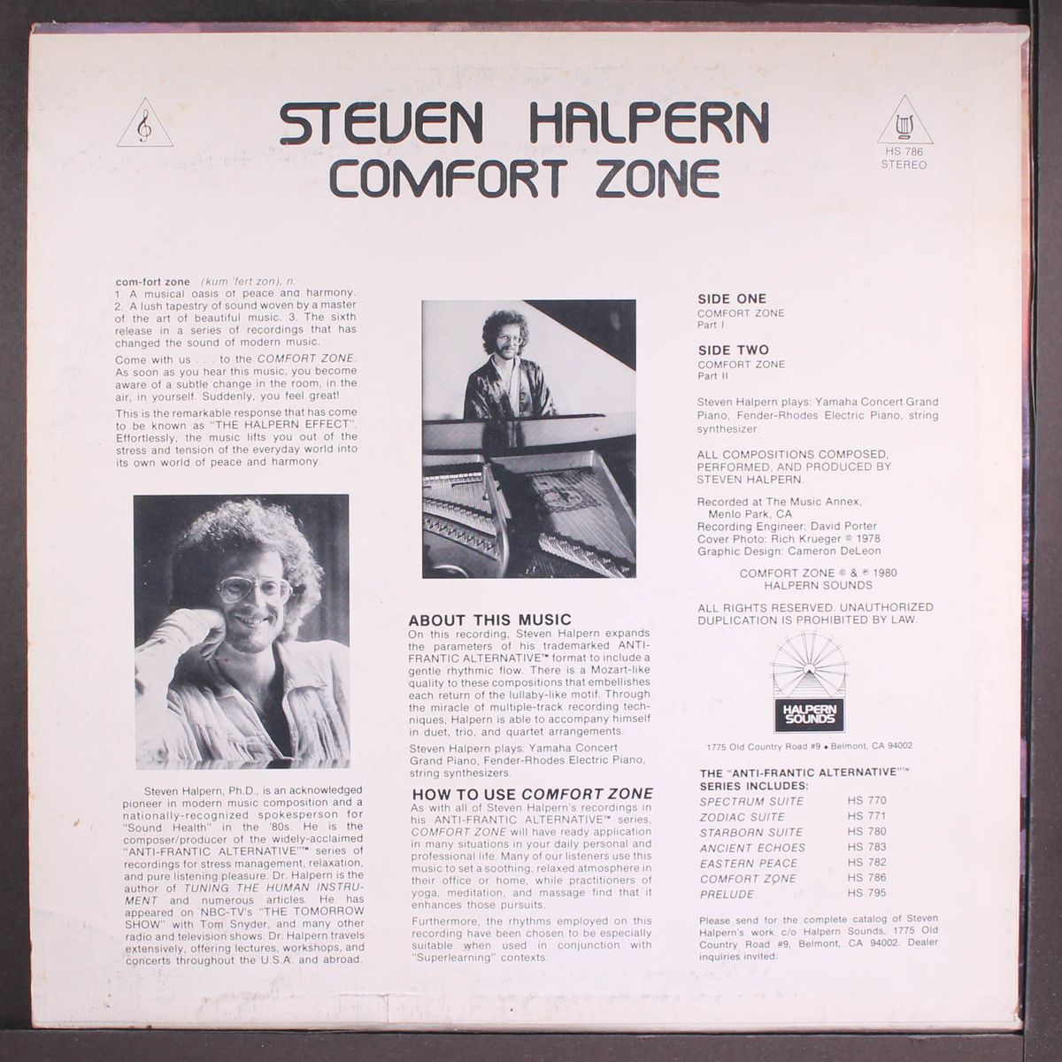 comfort zone by STEVEN HALPERN
