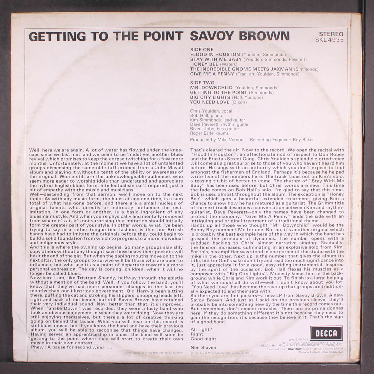 getting to the point by SAVOY BROWN