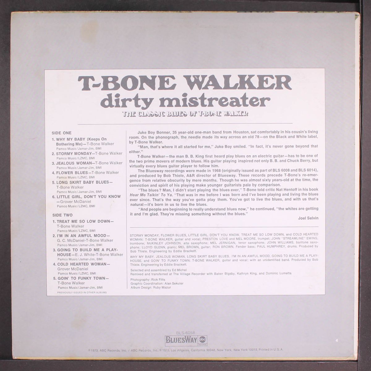 dirty mistreater by T-BONE WALKER