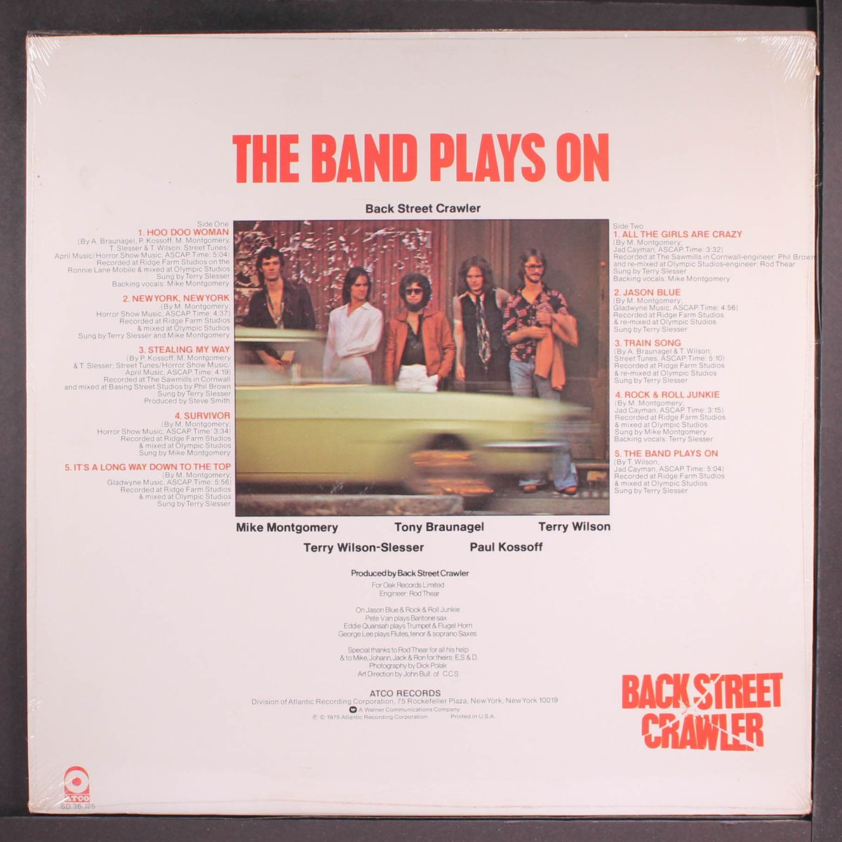 the band plays on by BACK STREET CRAWLER