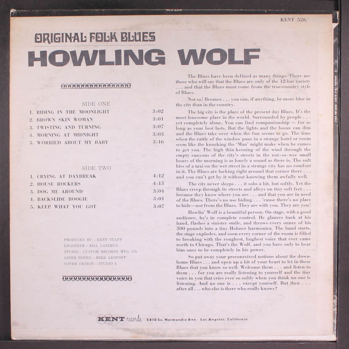 original folk blues by HOWLIN' WOLF