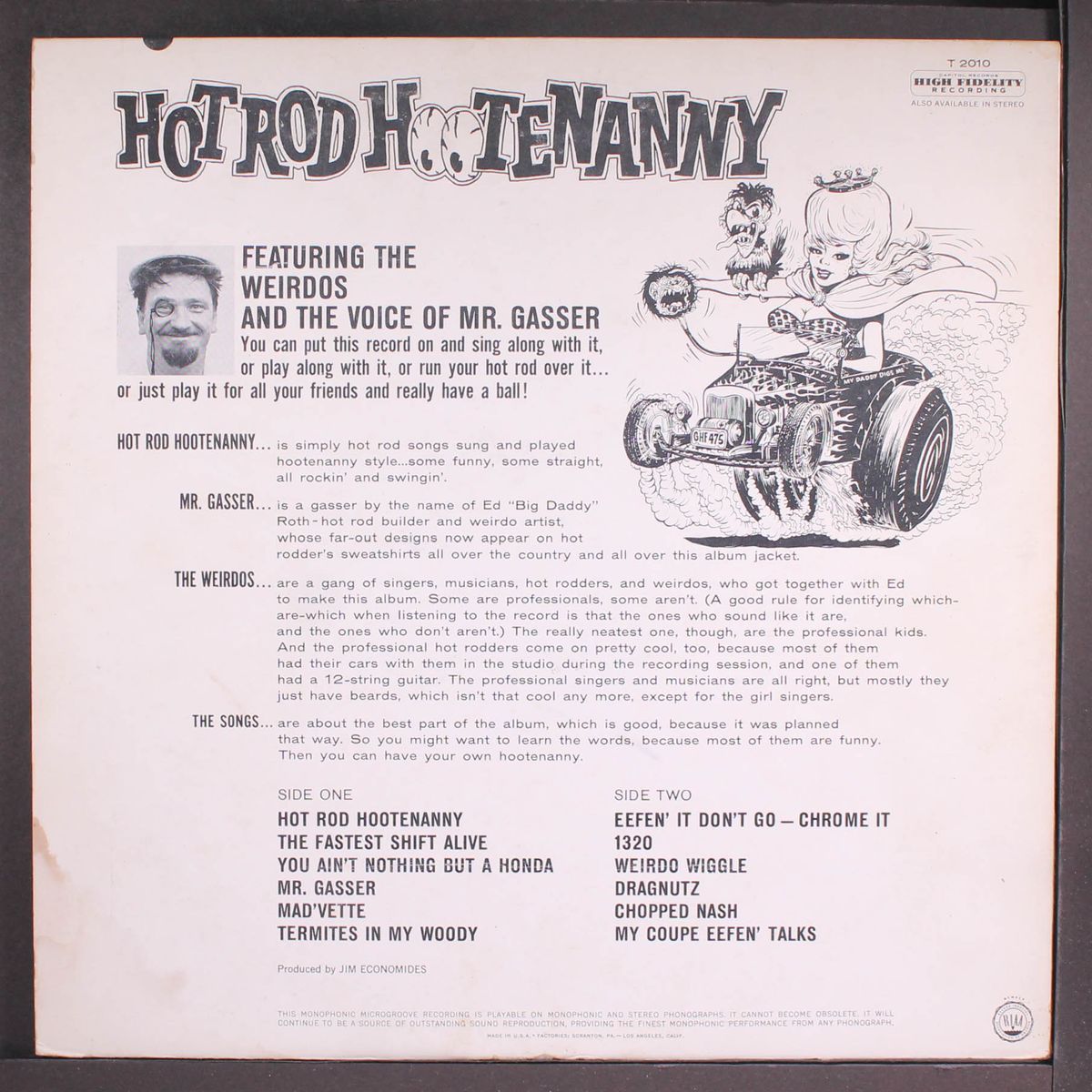 hot rod hootenanny by MR. GASSER & WEIRDOS
