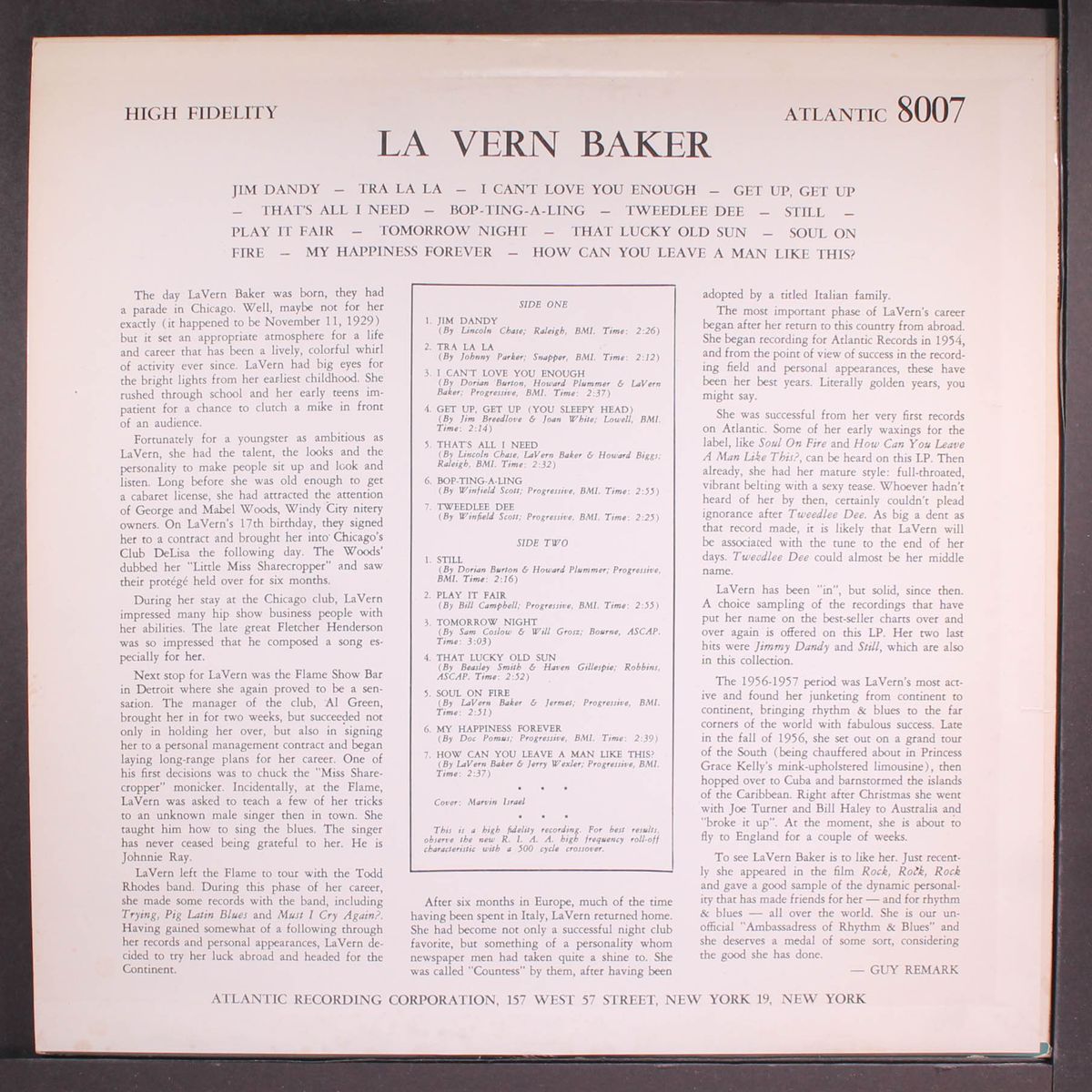 lavern baker by LAVERN BAKER