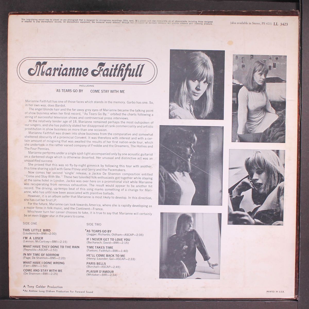 marianne faithfull by MARIANNE FAITHFULL