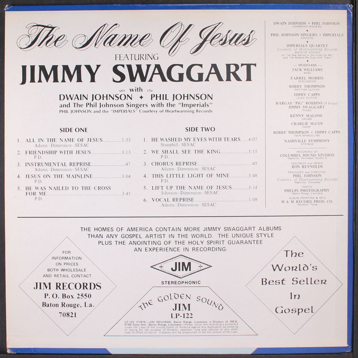 the name of jesus by JIMMY SWAGGART
