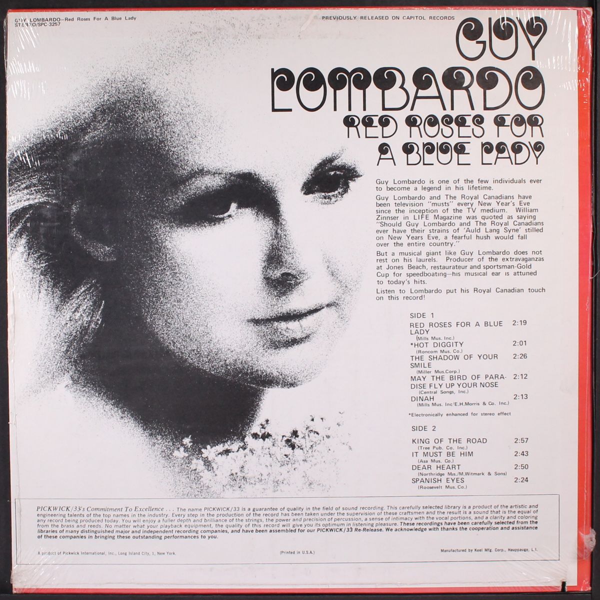 red roses for a blue lady by GUY LOMBARDO