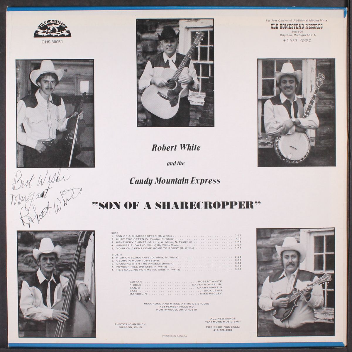 son of a sharecropper by ROBERT WHITE & CANDY MTN. EXPRESS