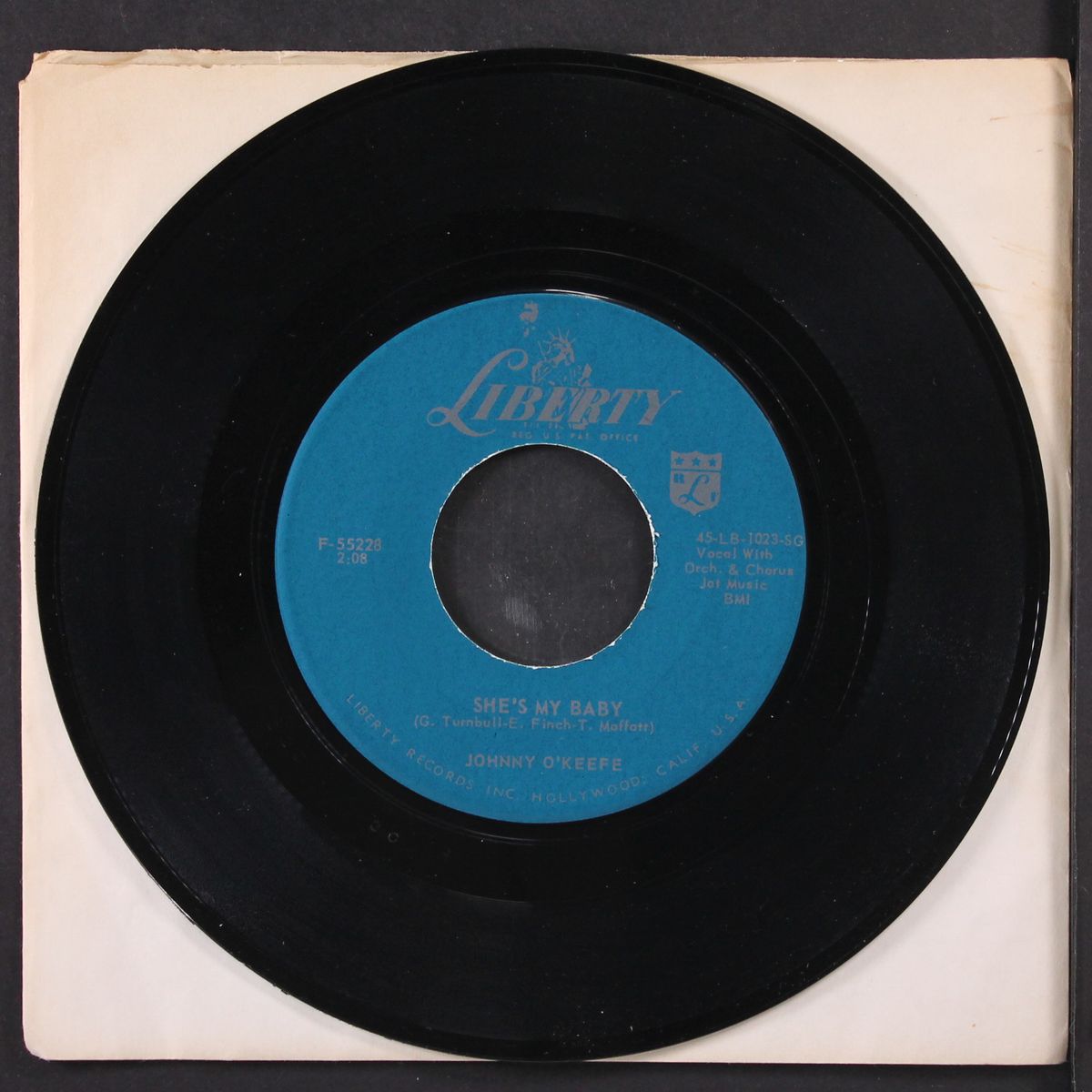 she's my baby / it's too late by JOHNNY O'KEEFE