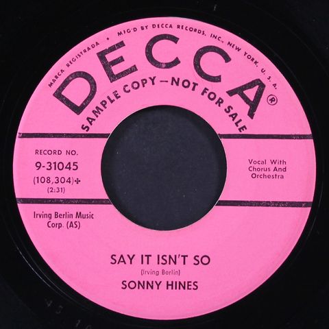 SONNY HINES