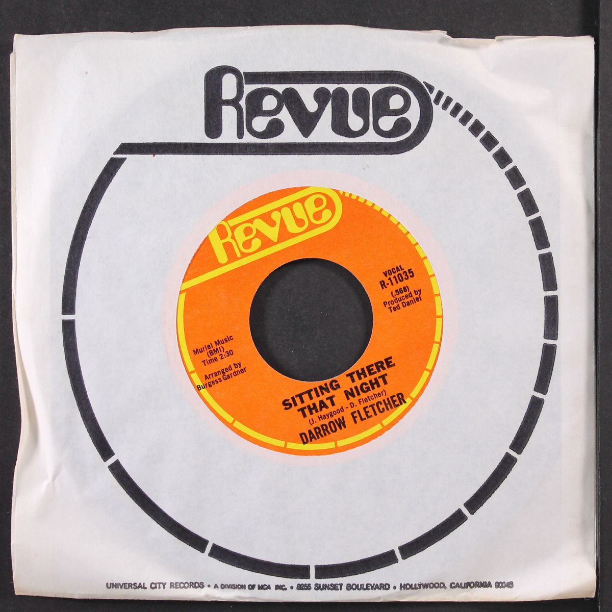 those hanging heartaches / sitting there that night by DARROW FLETCHER