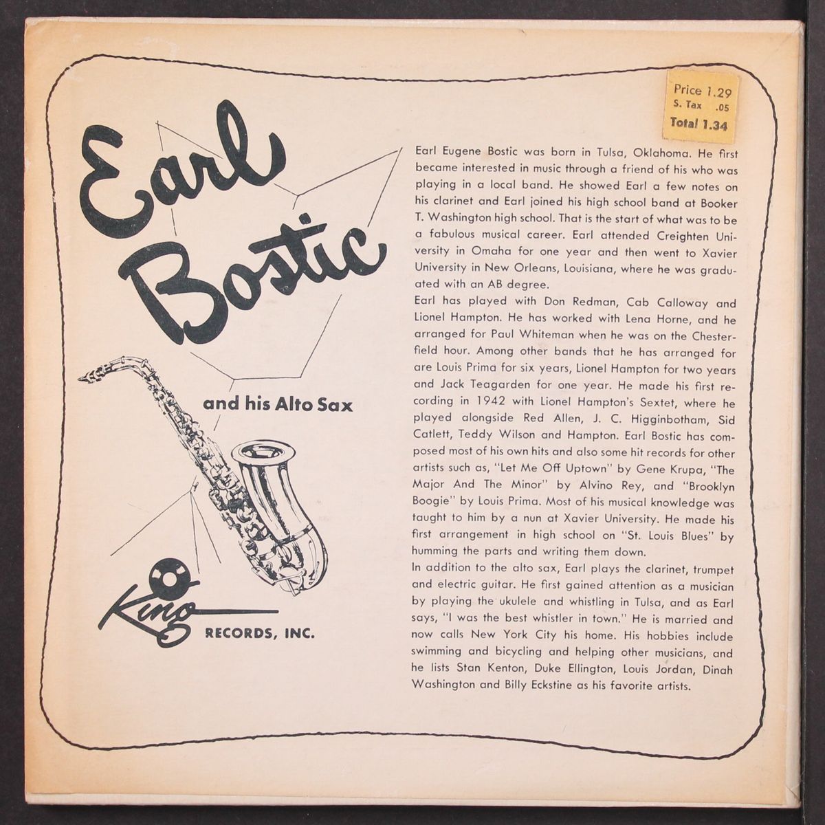 four cha cha chas by EARL BOSTIC