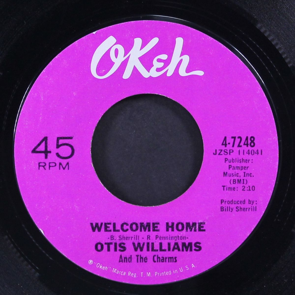 welcome home / i got loving by OTIS WILLIAMS & CHARMS