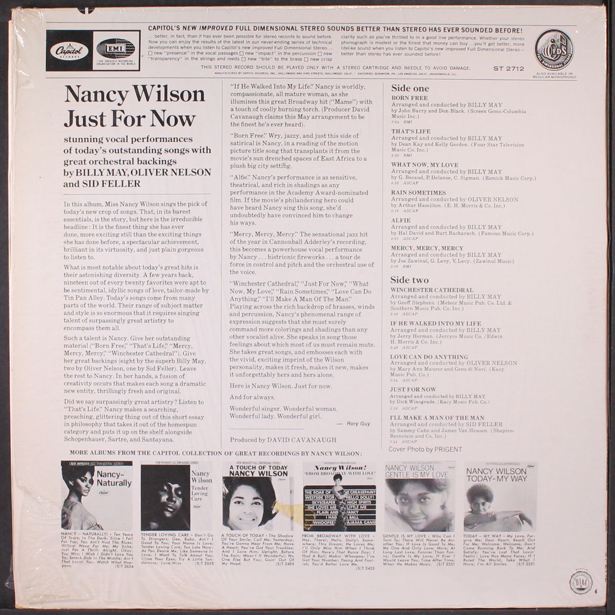 just for now by NANCY WILSON
