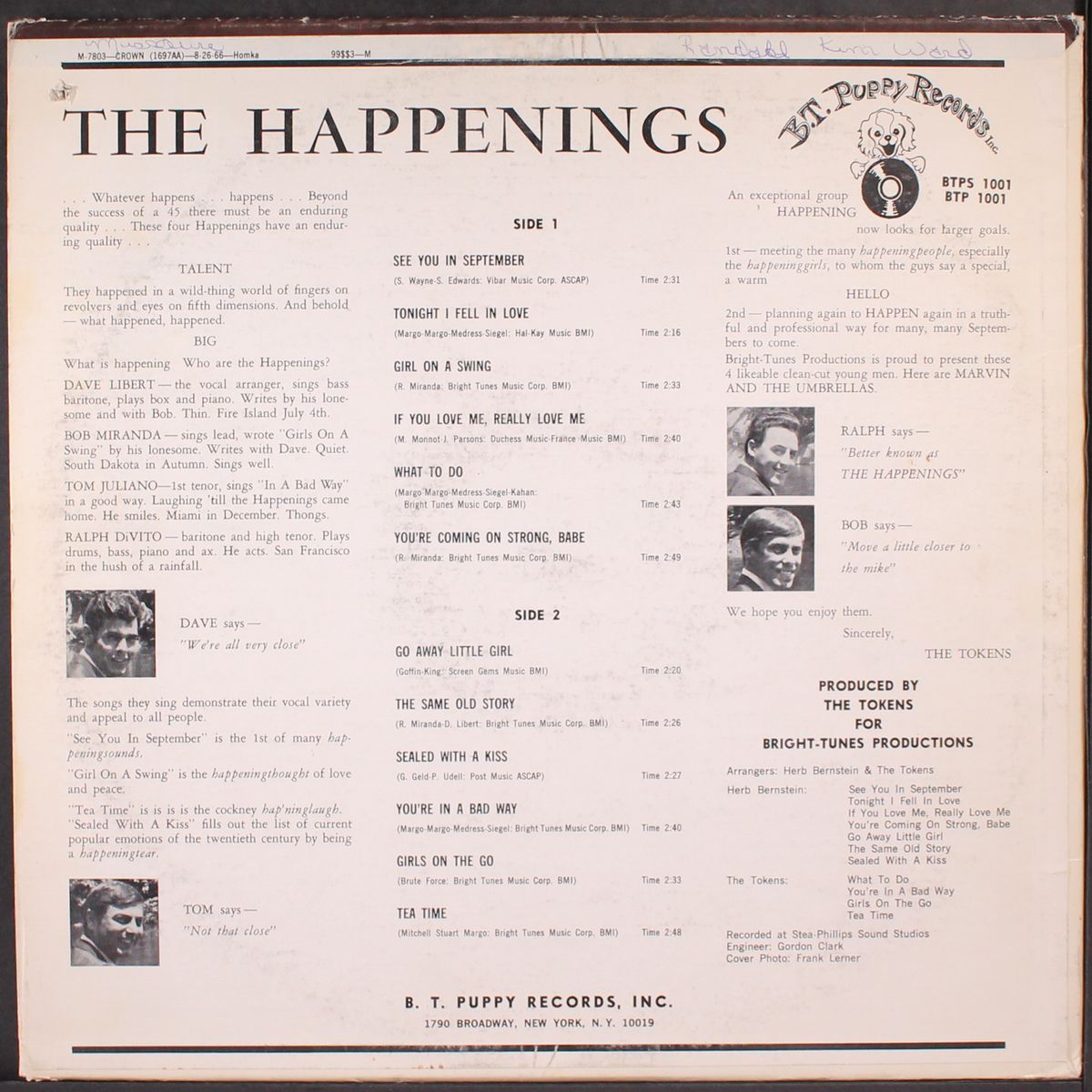 the happenings by HAPPENINGS
