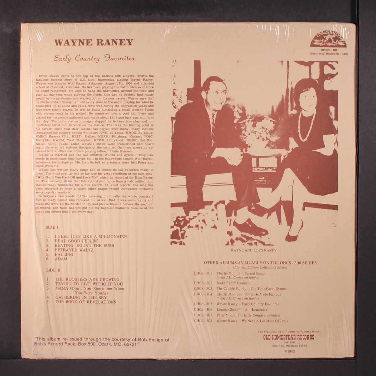 early country favorites by WAYNE RANEY