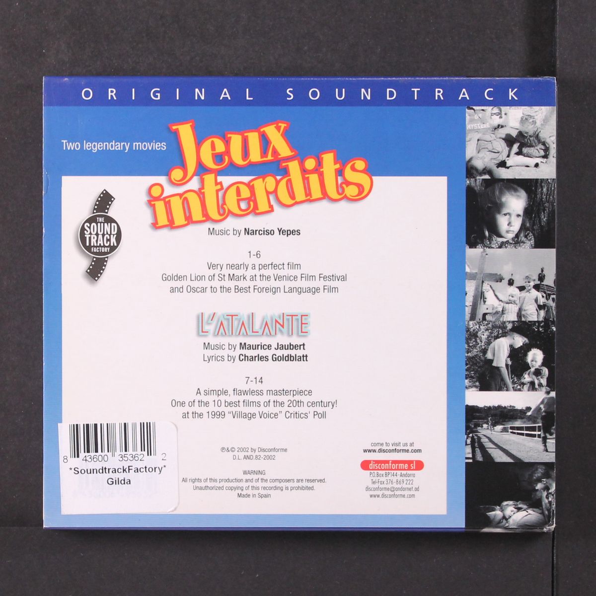 jeux interdits / l' atalante by SOUNDTRACK