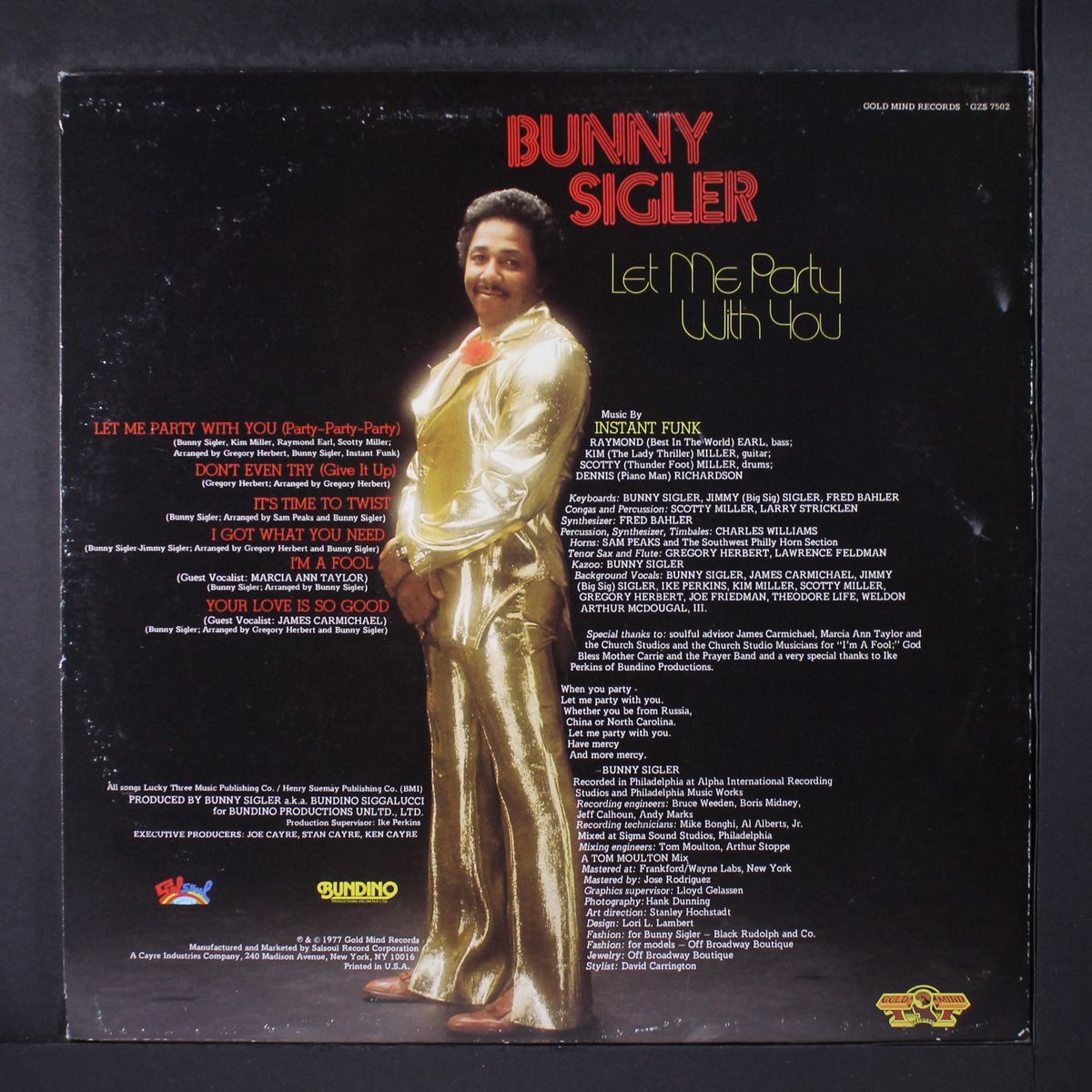 let me party with you by BUNNY SIGLER