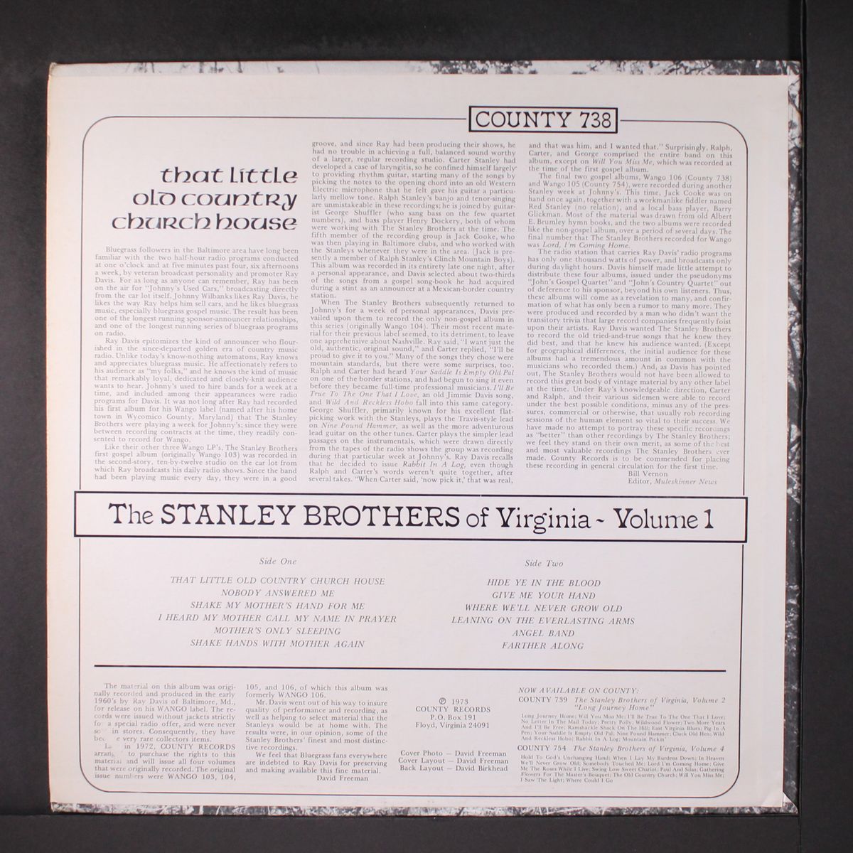 of virginia, vol. 1 by STANLEY BROTHERS
