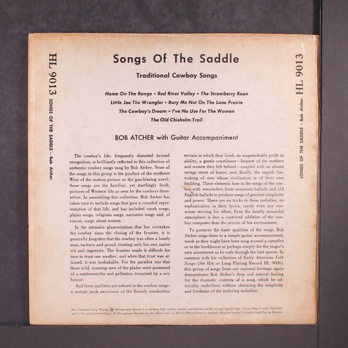 songs of the saddle by BOB ATCHER