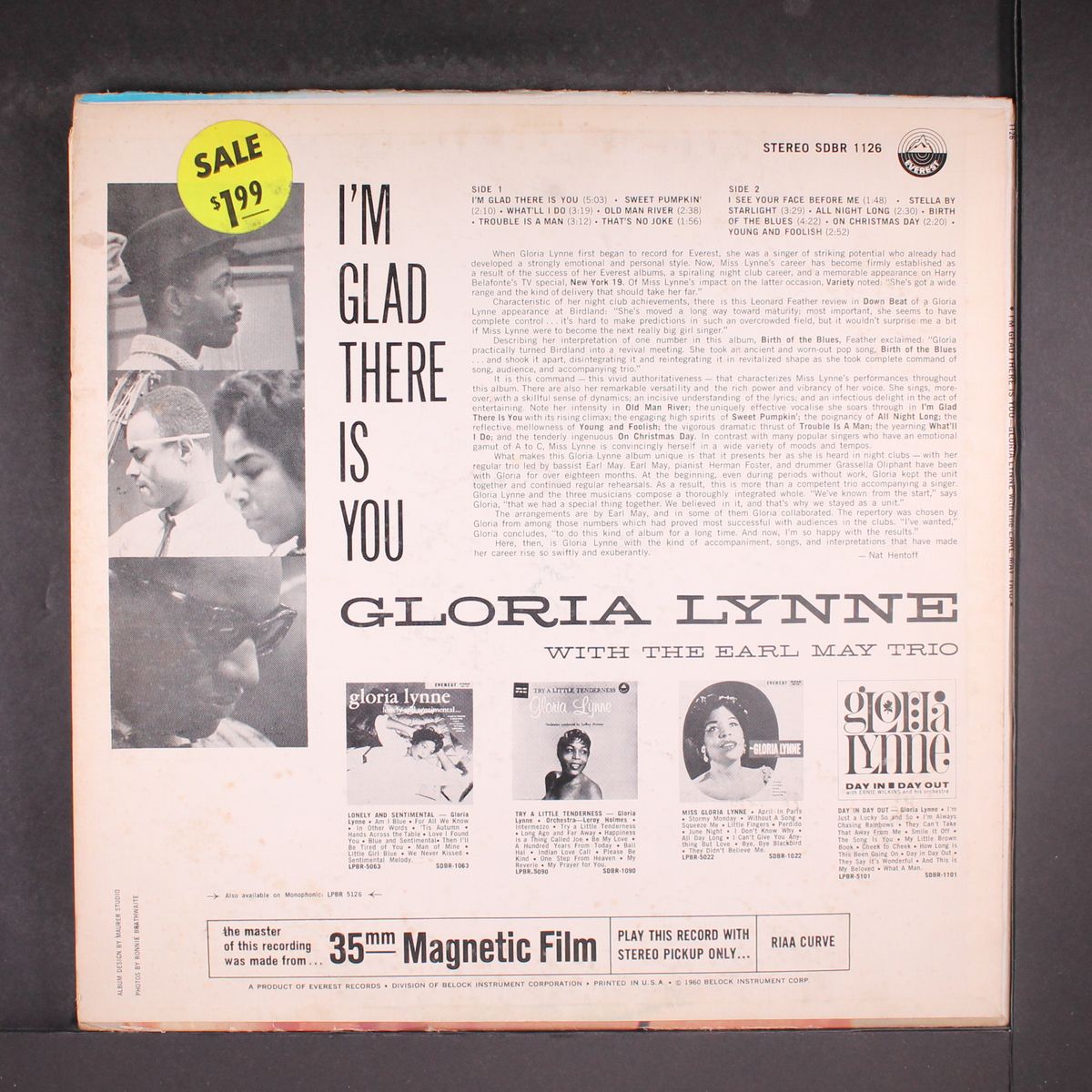 i'm glad there is you by GLORIA LYNNE