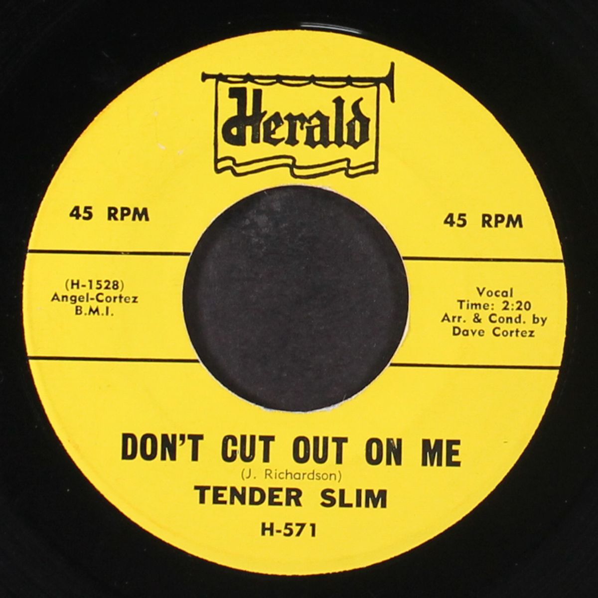 i'm checkin' up / don't cut out on me by TENDER SLIM