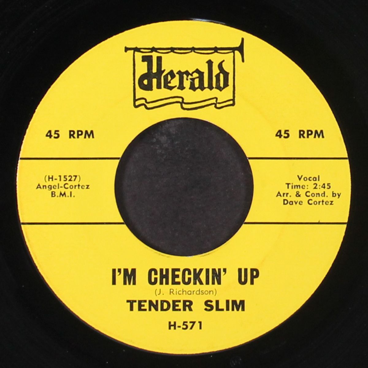 i'm checkin' up / don't cut out on me by TENDER SLIM