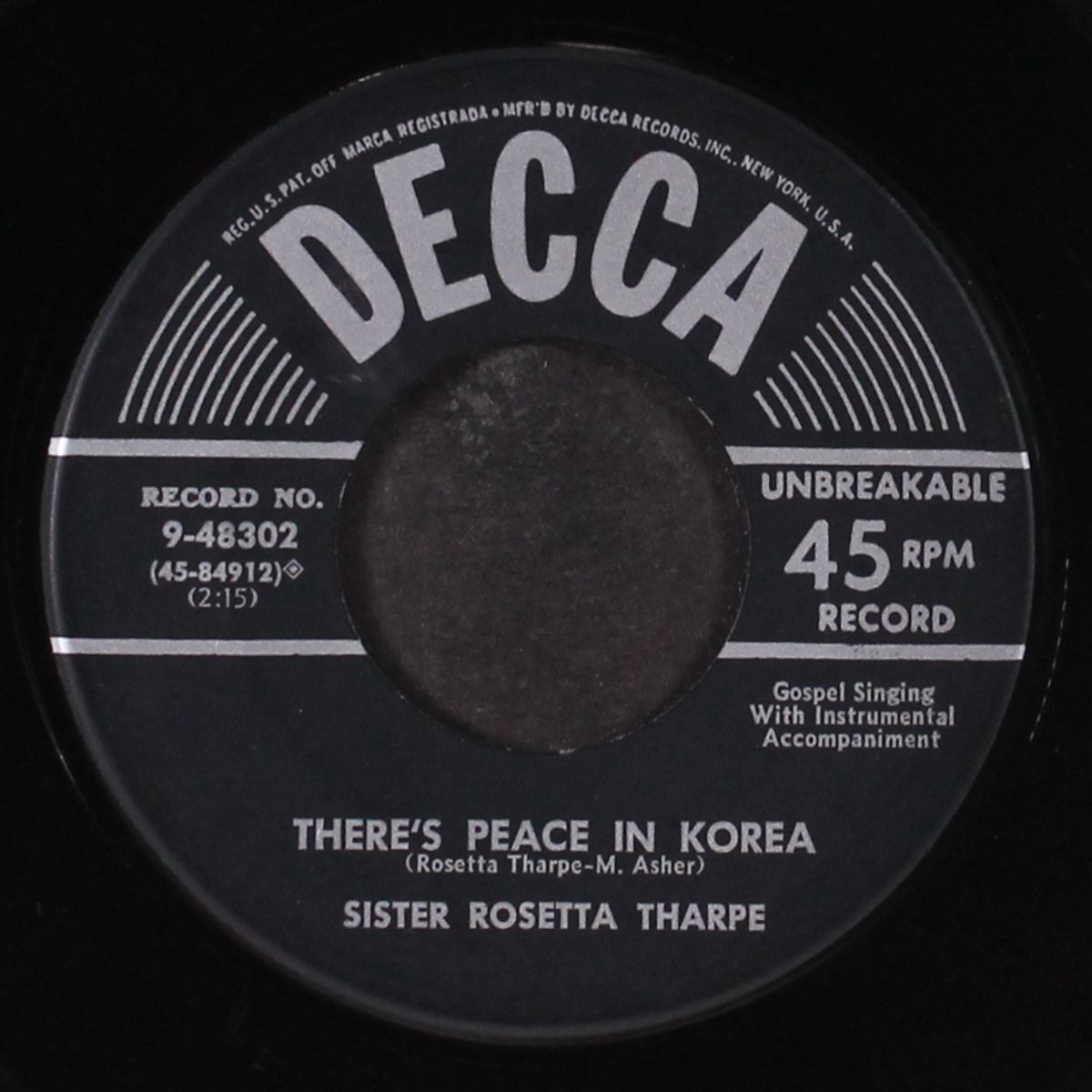 crying in the chapel / there's peace in korea by SISTER ROSETTA THARPE