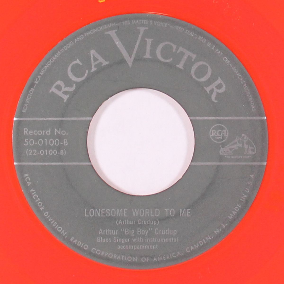 hand me down my walking cane / lonesome world to me by ARTHUR 'BIG BOY' CRUDUP