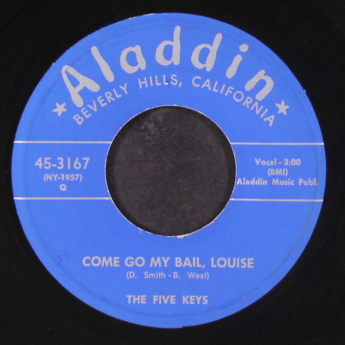 can't keep from crying / come go my bail, louise by FIVE KEYS