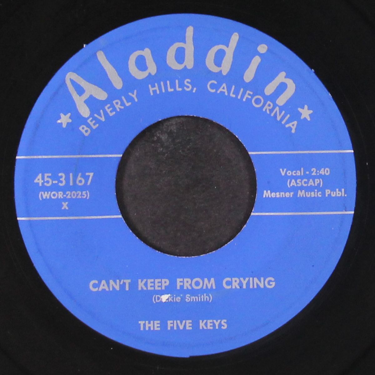 can't keep from crying / come go my bail, louise by FIVE KEYS