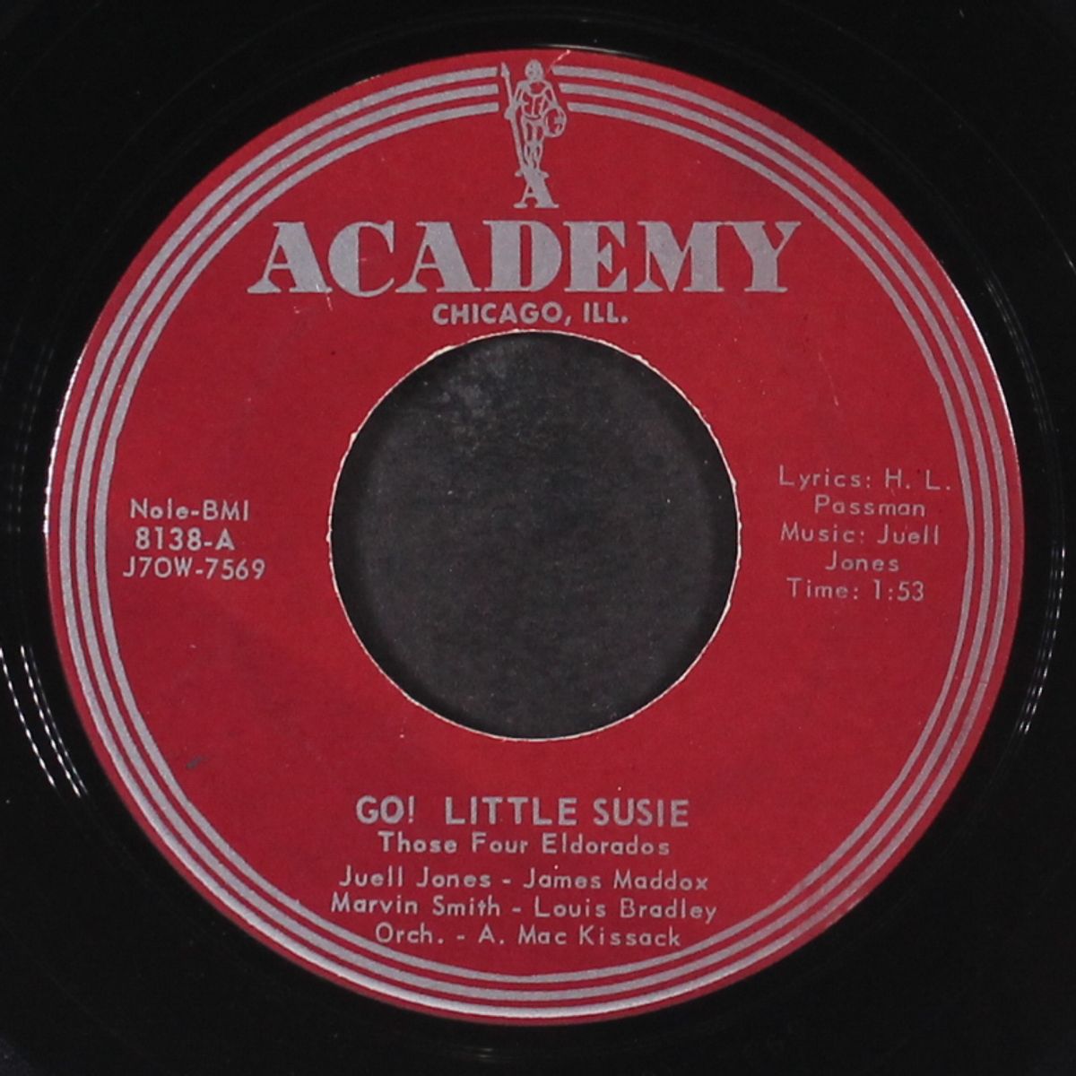 a lonely boy / go! little susie by THOSE FOUR ELDORADOS