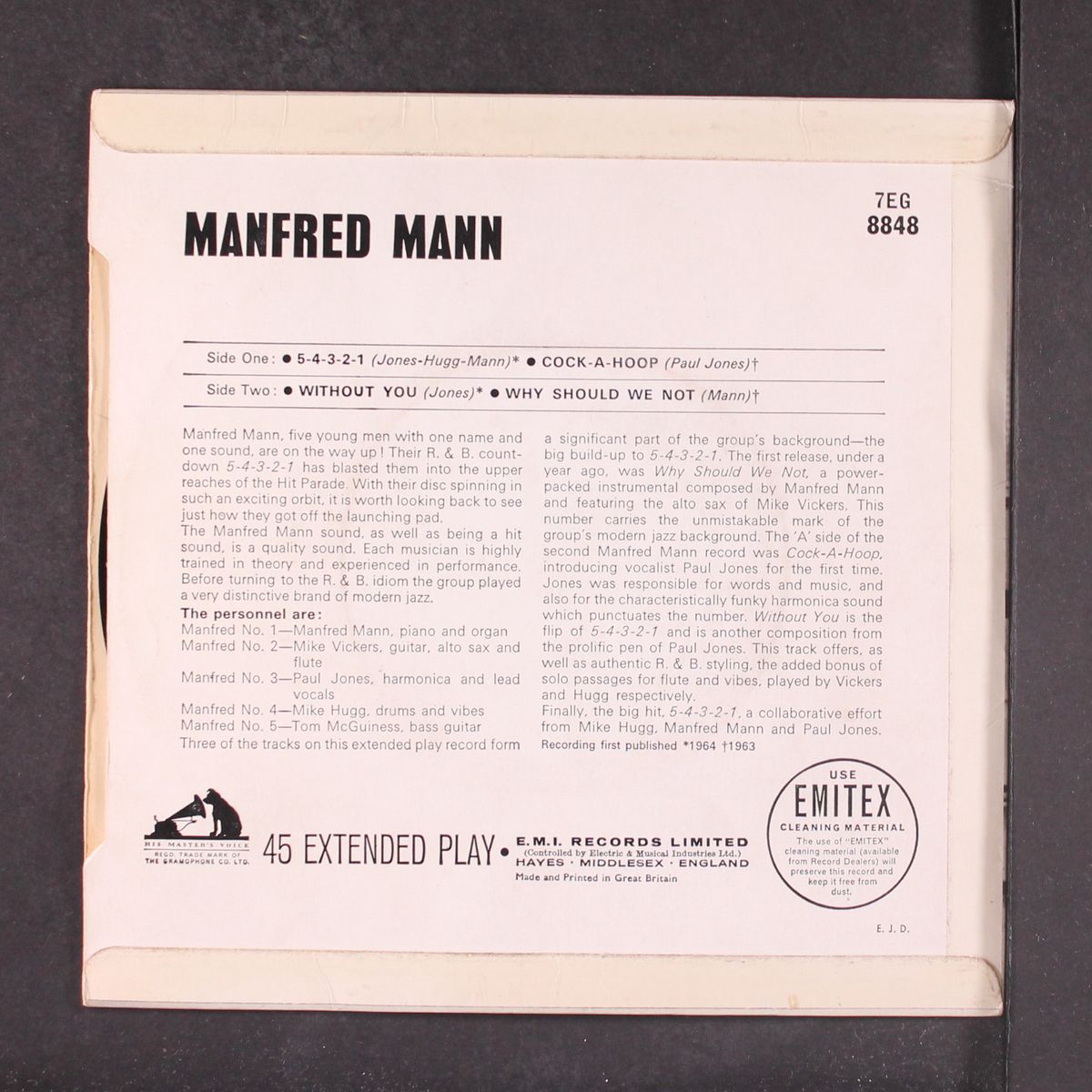 cock a hoop with 5-4-3-2-1 by MANFRED MANN